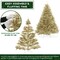 Casafield Spruce Artificial Holiday Christmas Tree with Sturdy Metal Stand